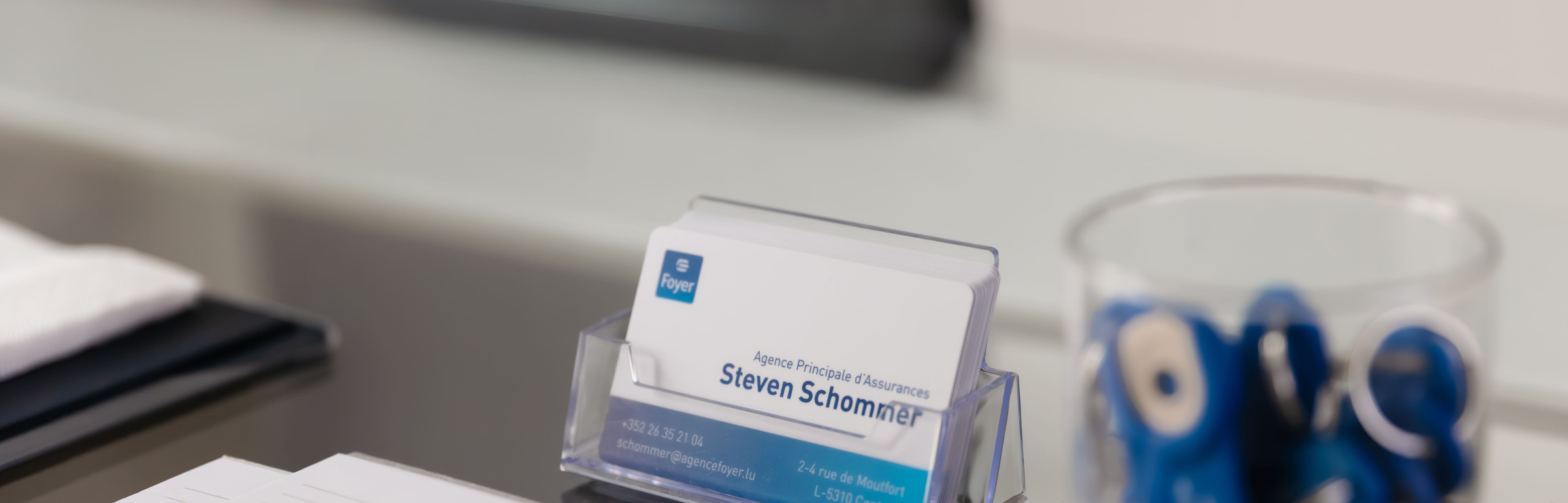 Banner Steven Schommer, Agence Principale d'Assurances Foyer