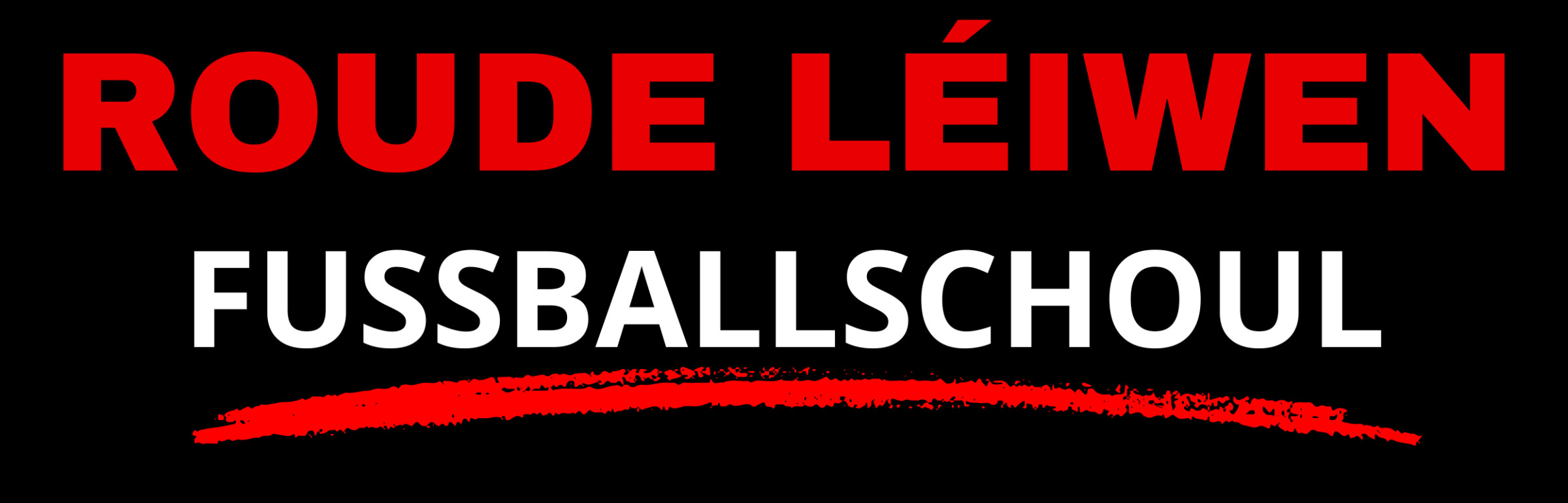 Banner ROUDE LÉIWEN FUSSBALLSCHOUL a.s.b.l