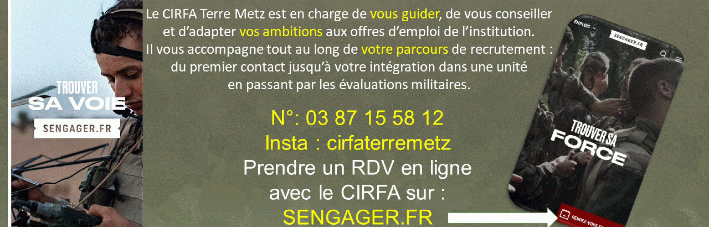 Banner ARMEE DE TERRE CIRFA Metz