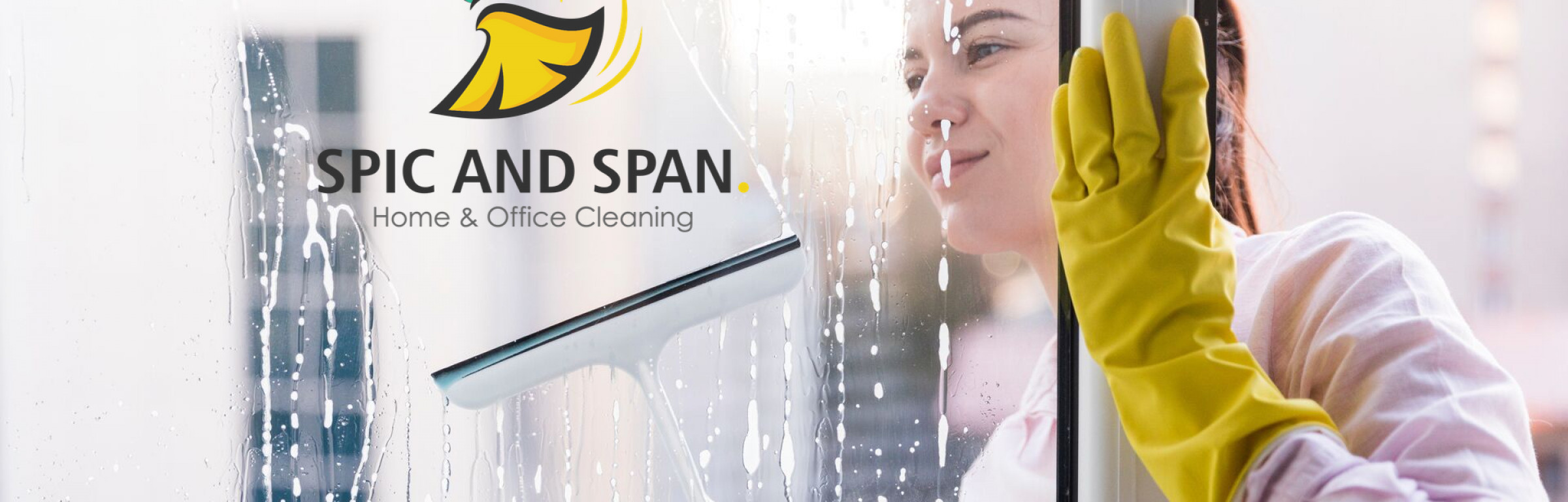 Banner SPIC AND SPAN. Home & Office Cleaning