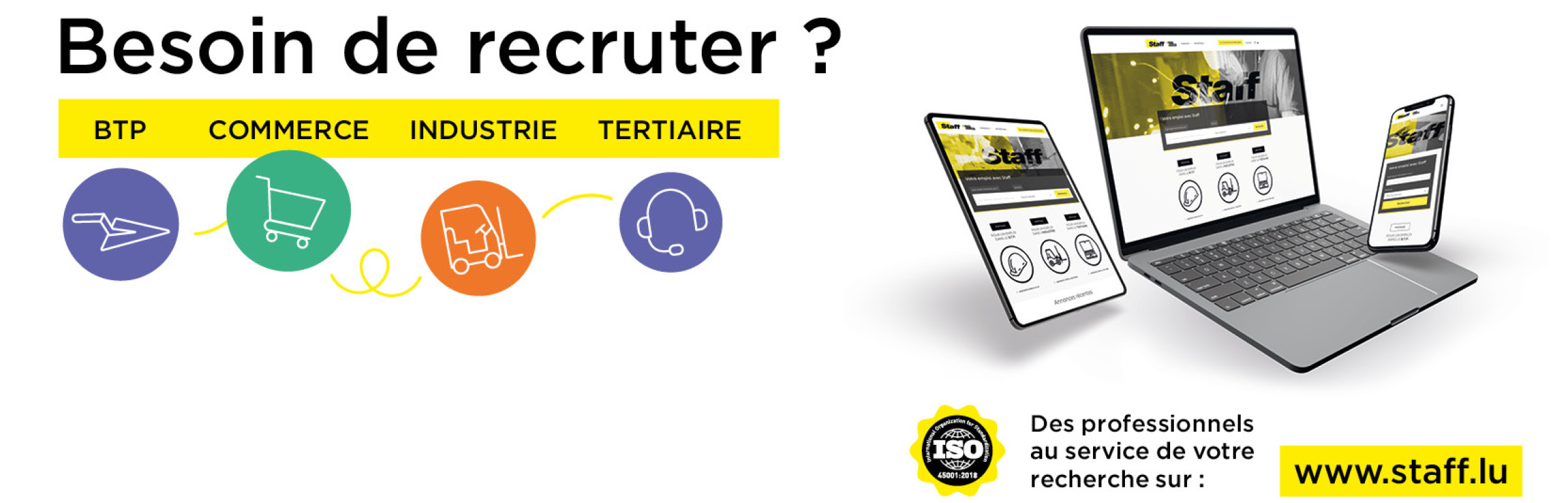Banner STAFF INTERIM - INDUSTRIE & TERTIAIRE