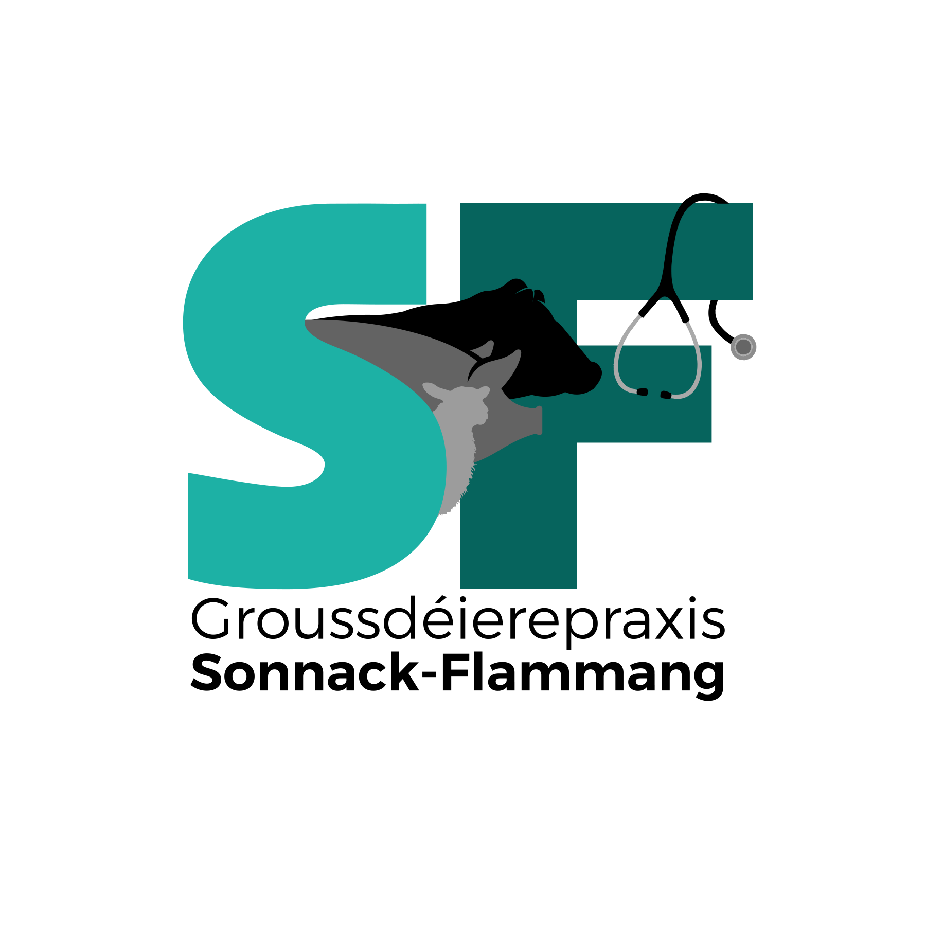 Groussdéierepraxis Sonnack-Flammang logo