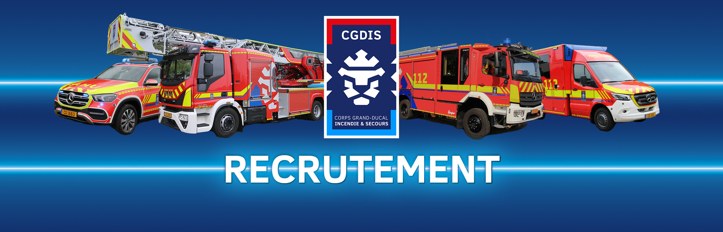 Banner Corps grand-ducal d'incendie et de secours (CGDIS)